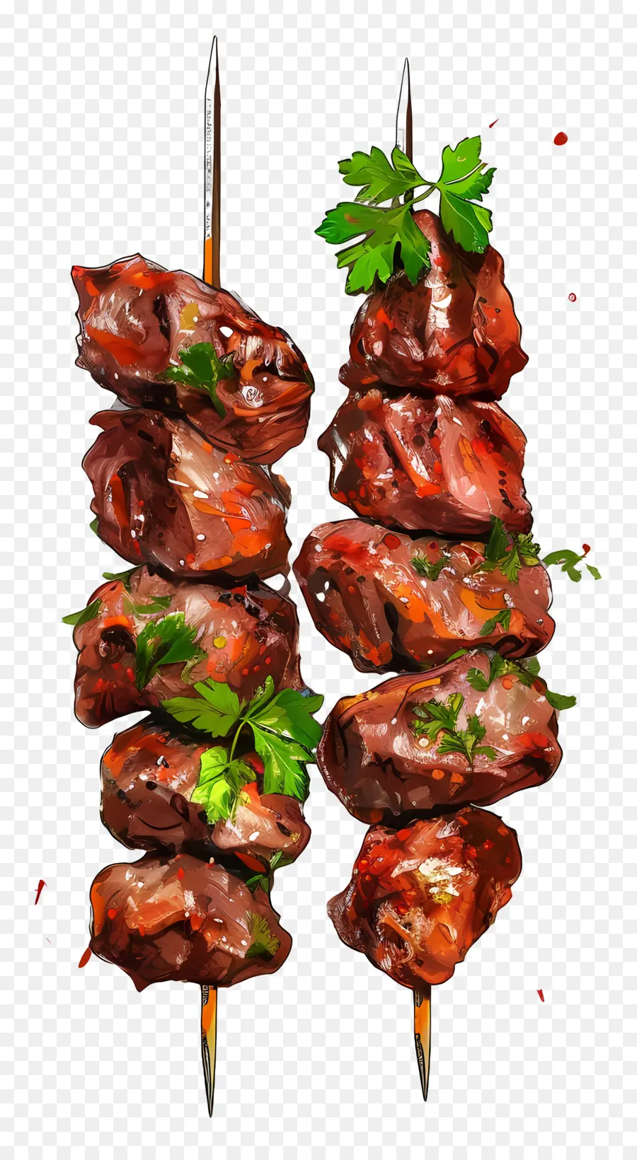 Barbekyu Miring，Kebab Daging Sapi PNG
