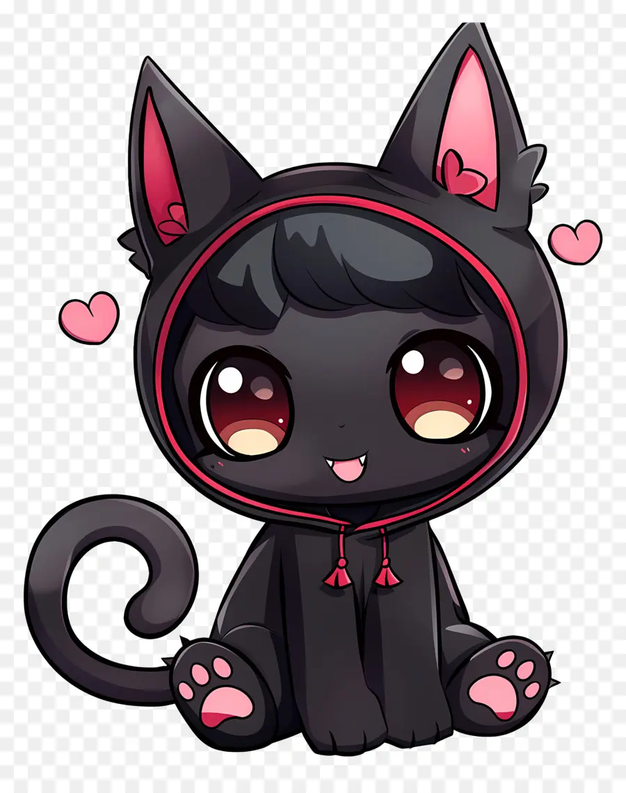 Kuromi，Kucing Hitam PNG