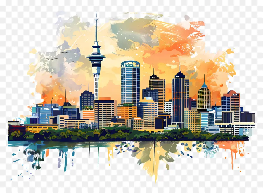 Kaki Langit Auckland，Pemandangan Kota PNG