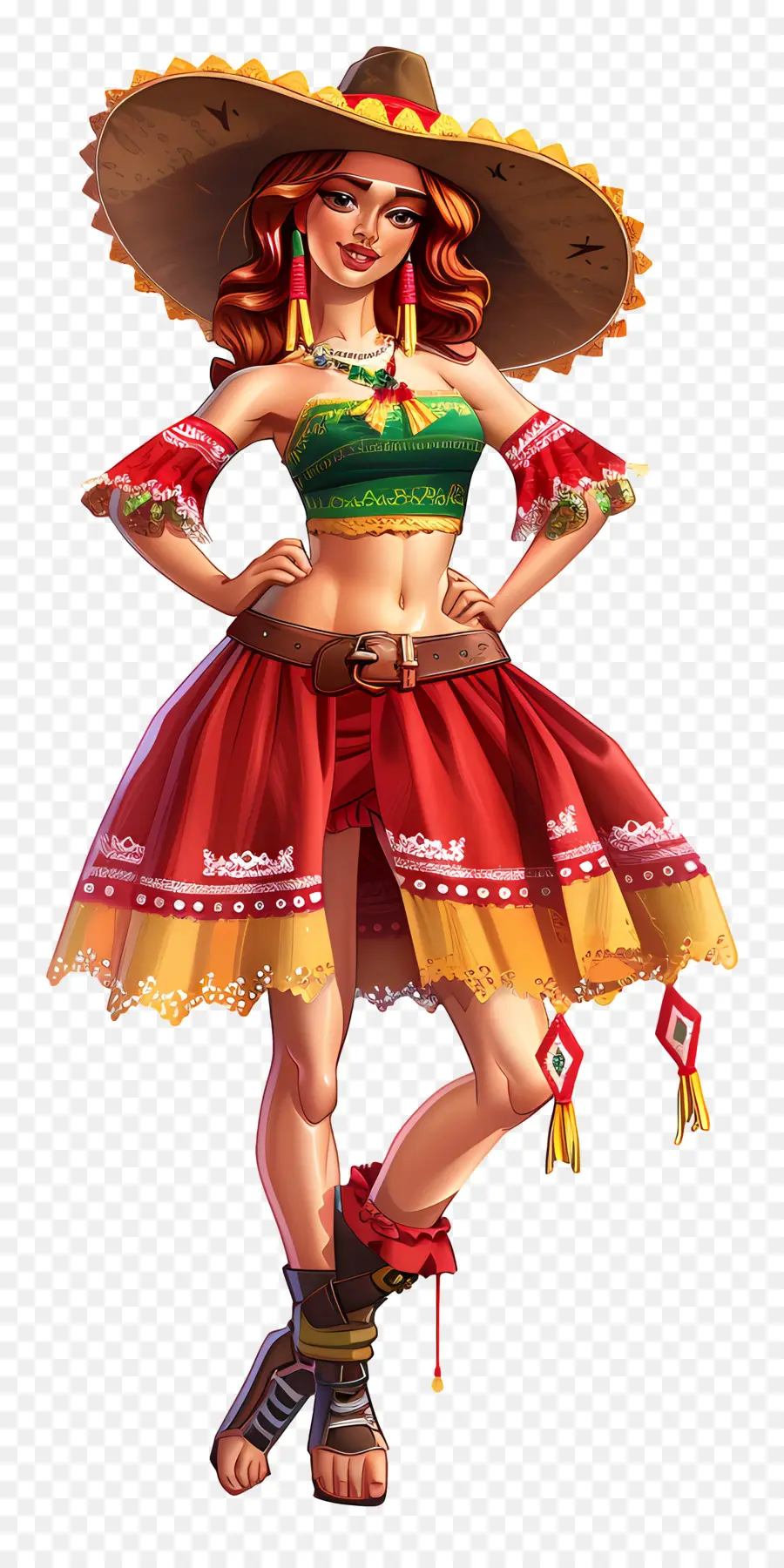 Cinco De Mayo，Wanita Berpakaian Tradisional PNG