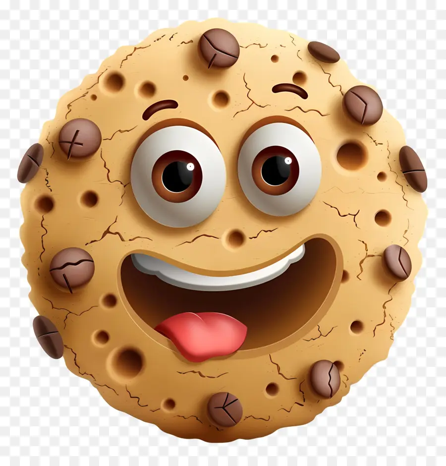 Makanan Penutup Kartun 3d，Chocolate Chip Cookie PNG