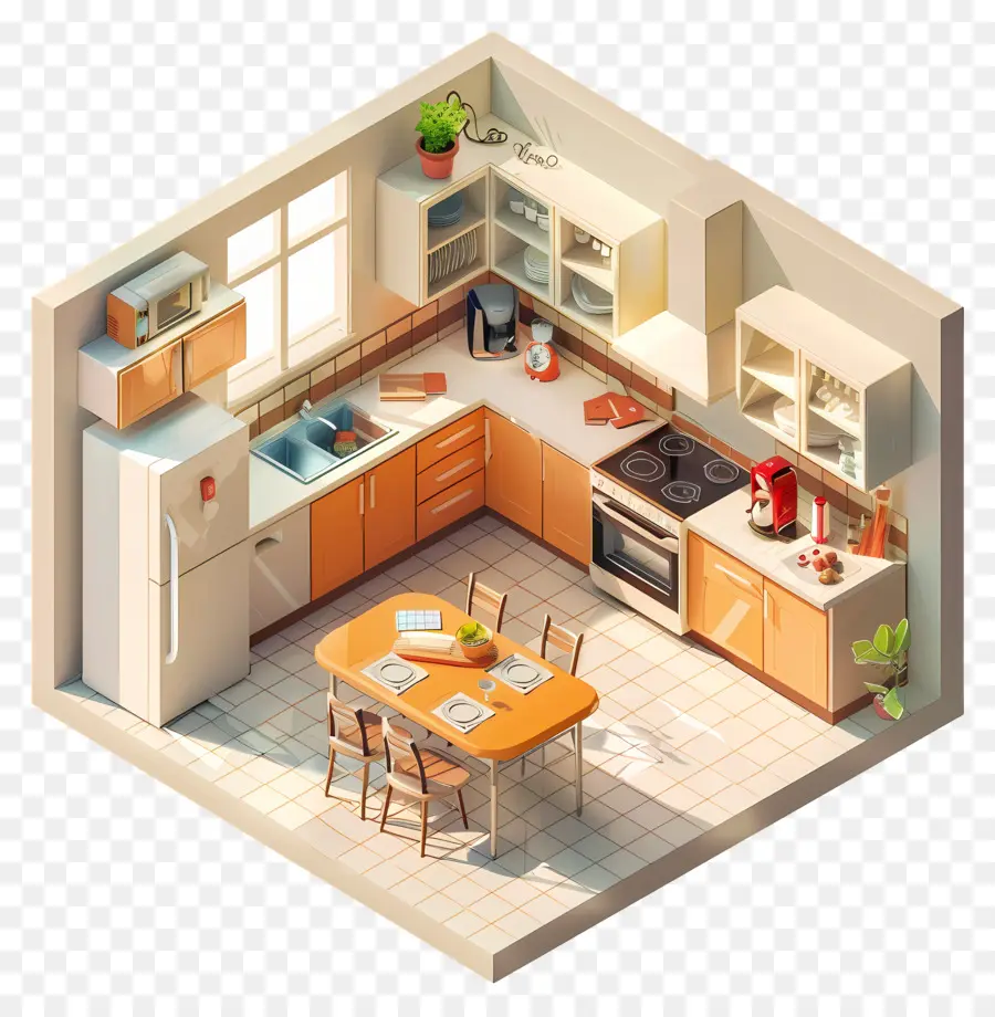 Ruang Dapur，Desain Dapur PNG