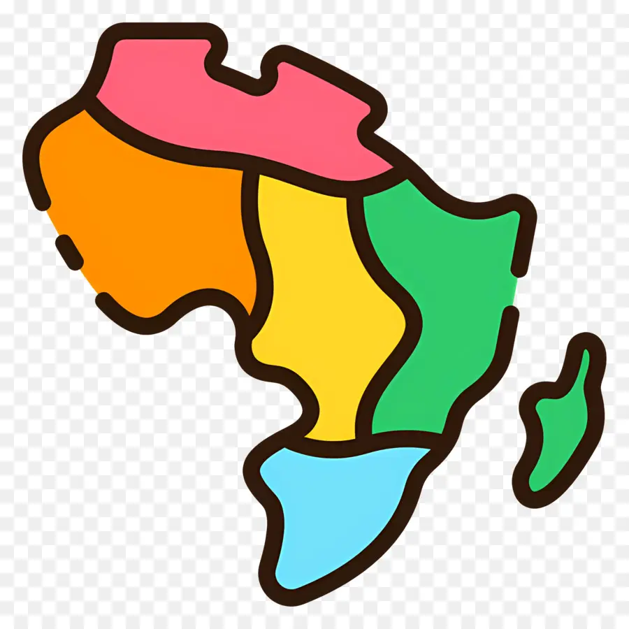 Afrika Peta，Negara Negara Afrika PNG