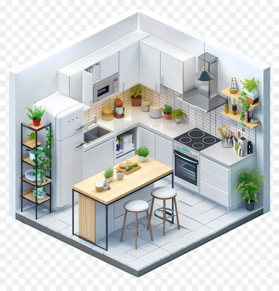 Ruang Dapur，Dapur Modern PNG