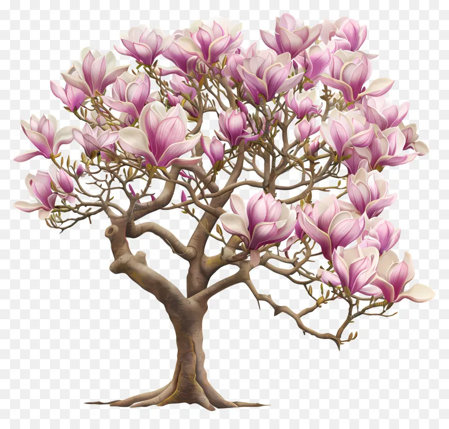 Pohon Magnolia，Bunga PNG