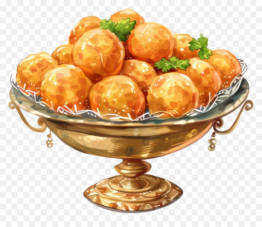 Panipuri，Bola Pencuci Mulut PNG