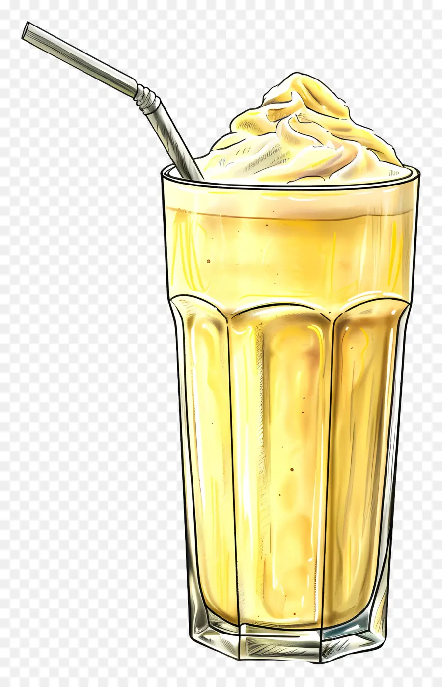 Minuman Buttermilk，Milkshake PNG