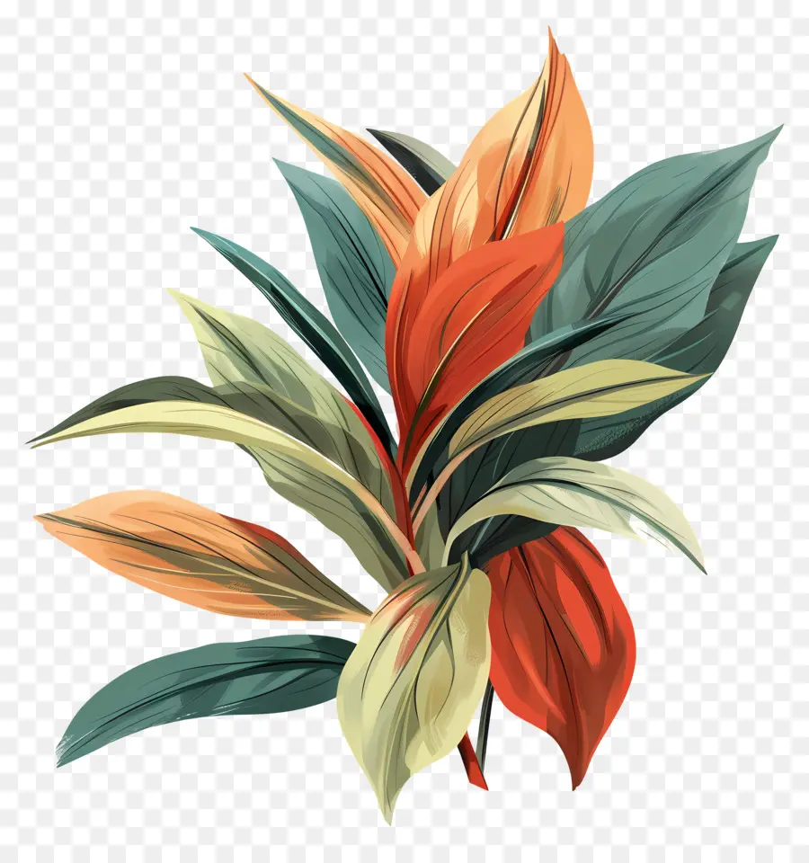 Dedaunan，Rangkaian Bunga PNG