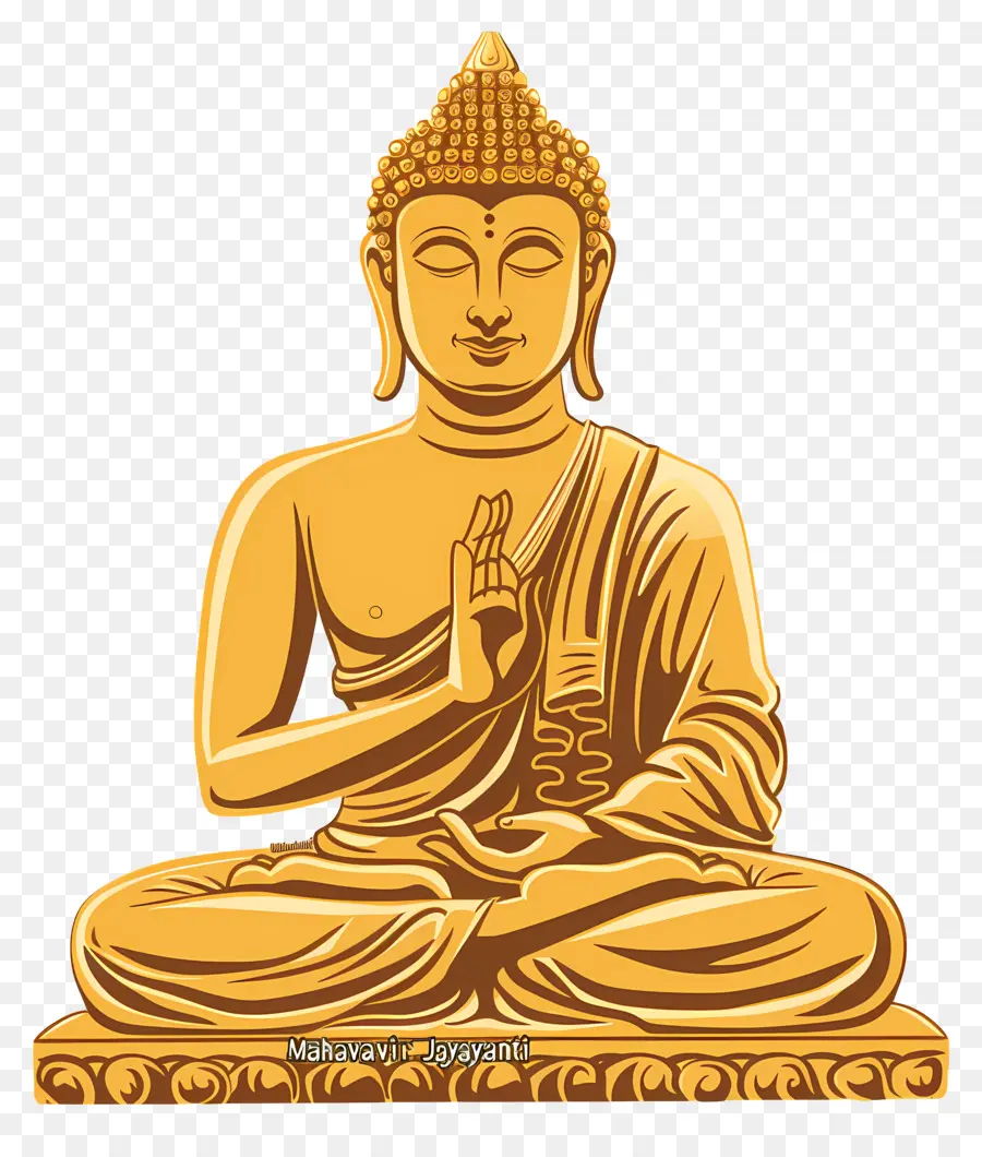 Mahavir Jayanti，Patung Buddha PNG