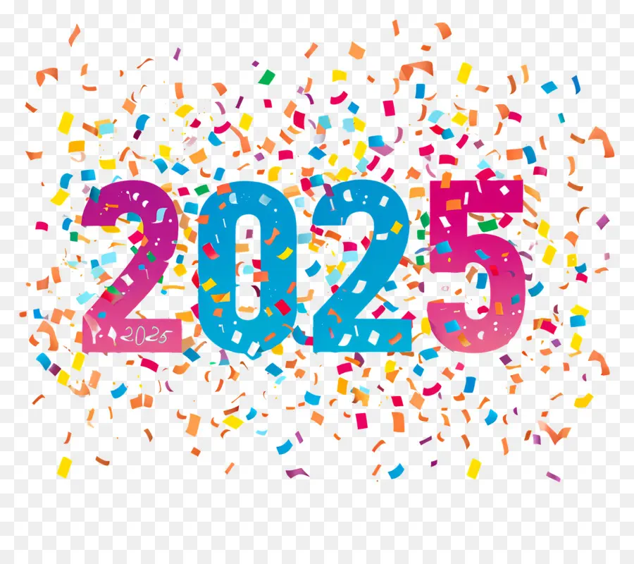 Tahun Baru 2025，Tanda 2025 PNG