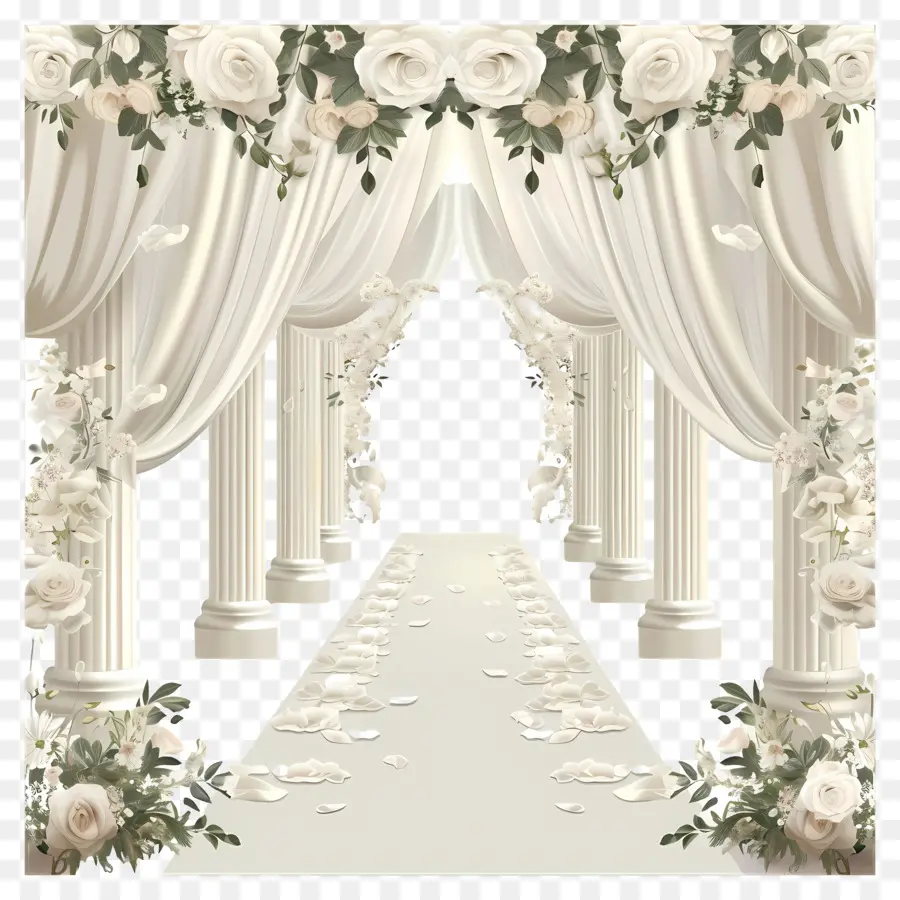 Pernikahan Di Luar Ruangan，Lengkungan Pernikahan PNG