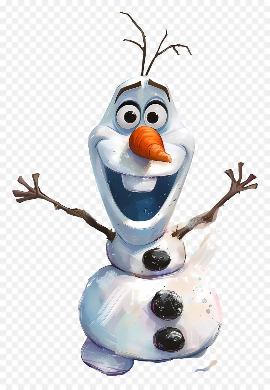 Olaf，Manusia Salju PNG