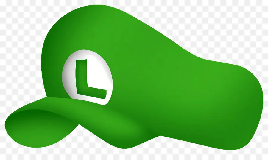 Topi Luigi，Topi Hijau PNG