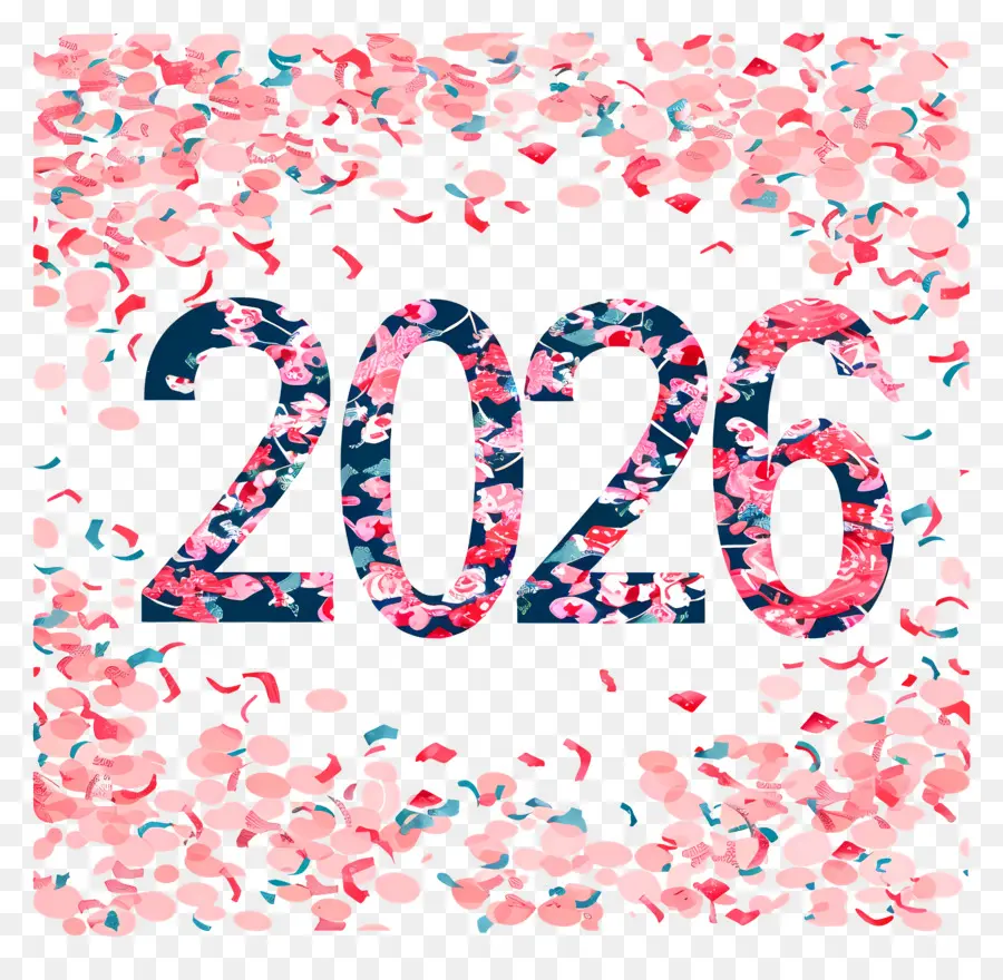 Tahun Baru 2026，Pink PNG