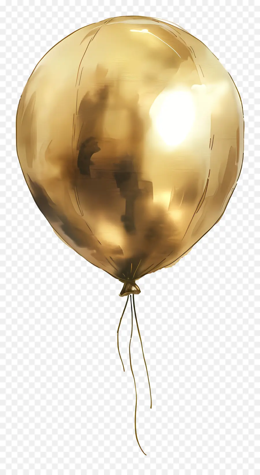Balon Emas，Pita Perak PNG