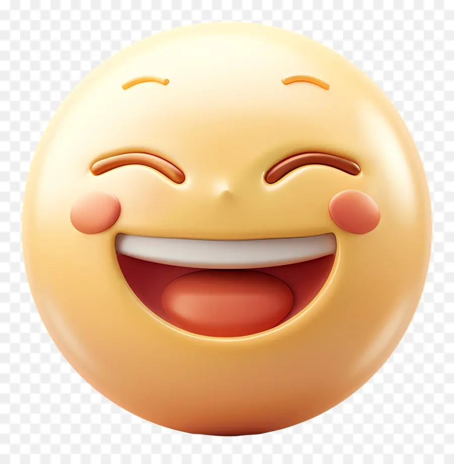 Tertawa Emoji，Tersenyum Emoji PNG