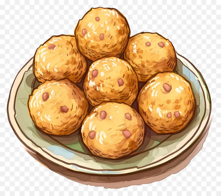 Rava Ladoo，Bola Emas PNG