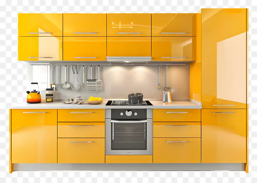 Dapur Modern，Dapur Kuning PNG