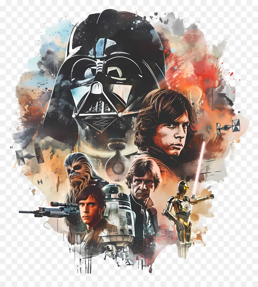 Darth Vader，Chewbacca PNG