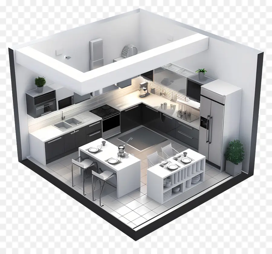 Dapur Modern，Desain PNG