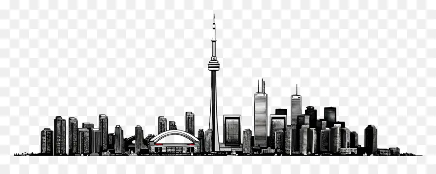 Toronto City Skyline，Cakrawala Kota PNG