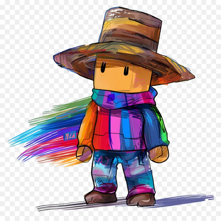 Roblox，Karakter Penuh Warna PNG