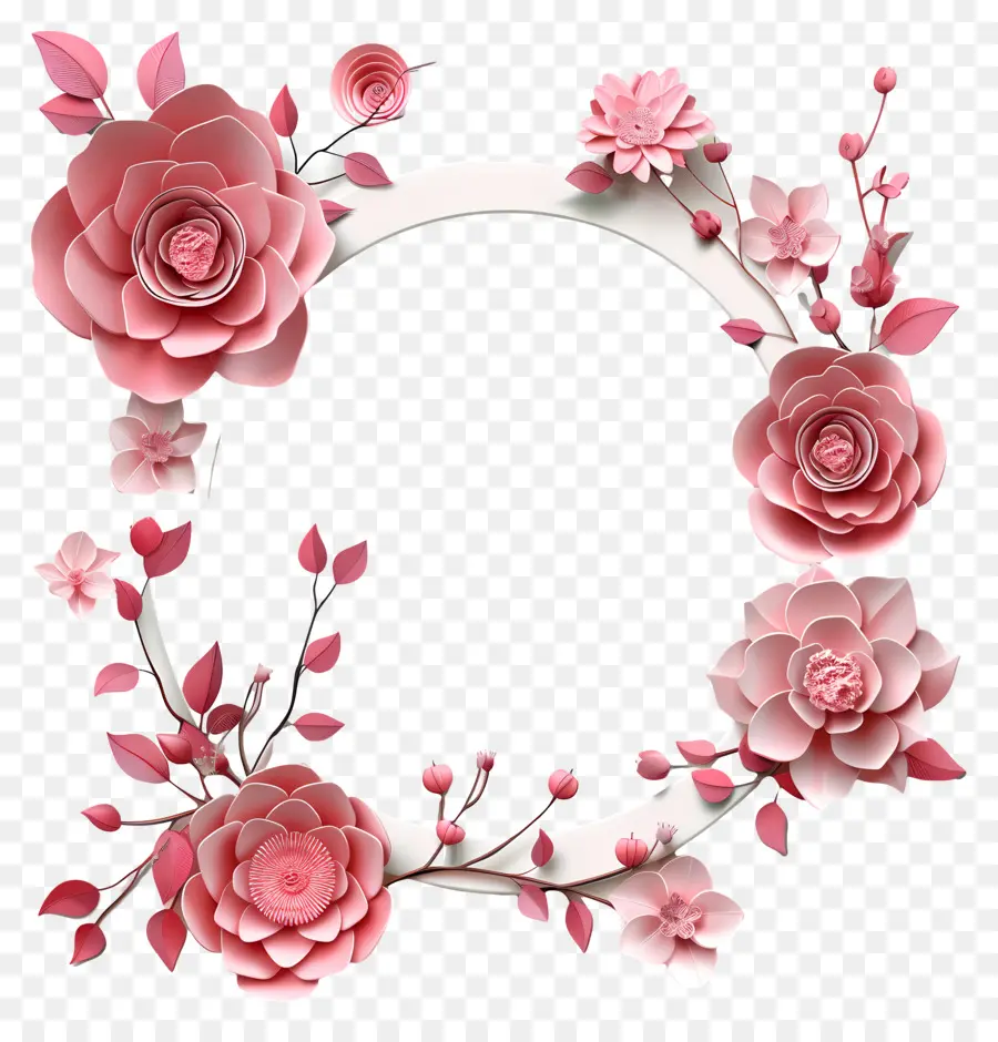 Mawar Merah Muda，Karangan Bunga PNG