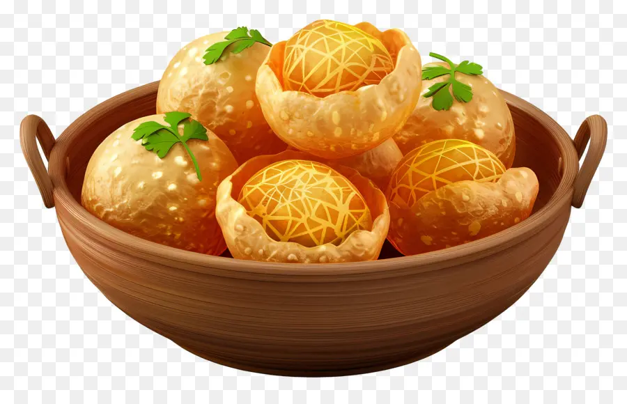 Makanan Panipuri，Pani Puri Yang Renyah PNG