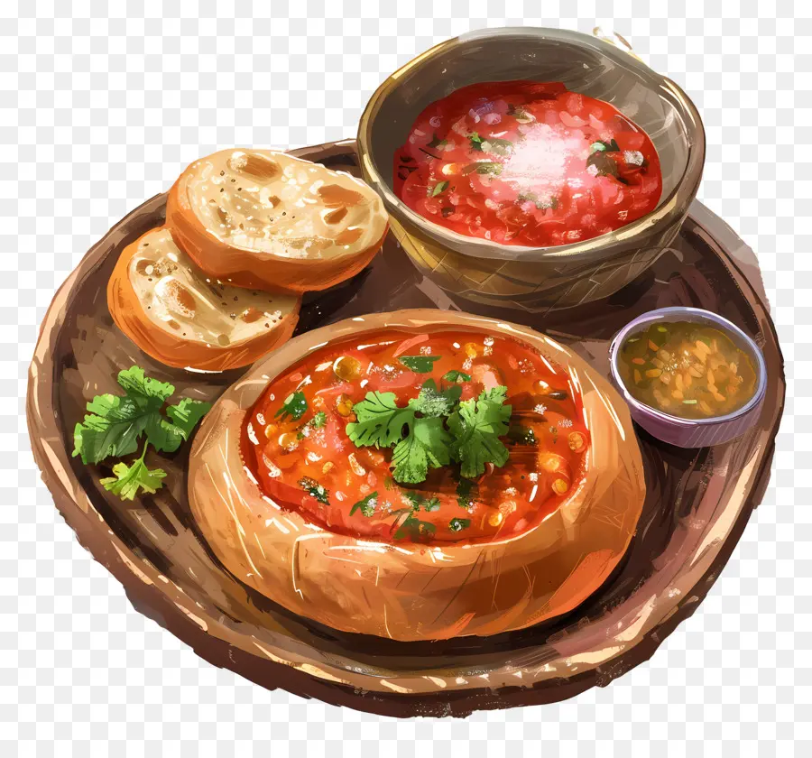 Pav Bhaji，Tomat Dan Basil Sup PNG