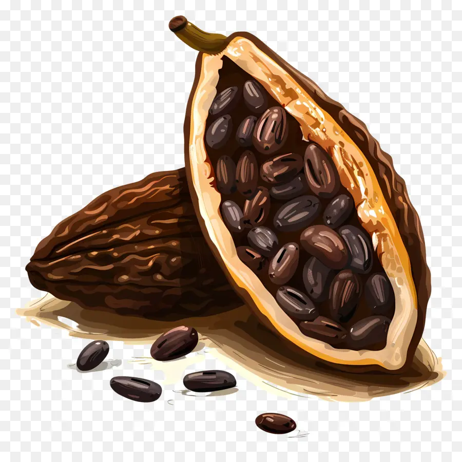 Biji Kakao，Buah Kakao PNG