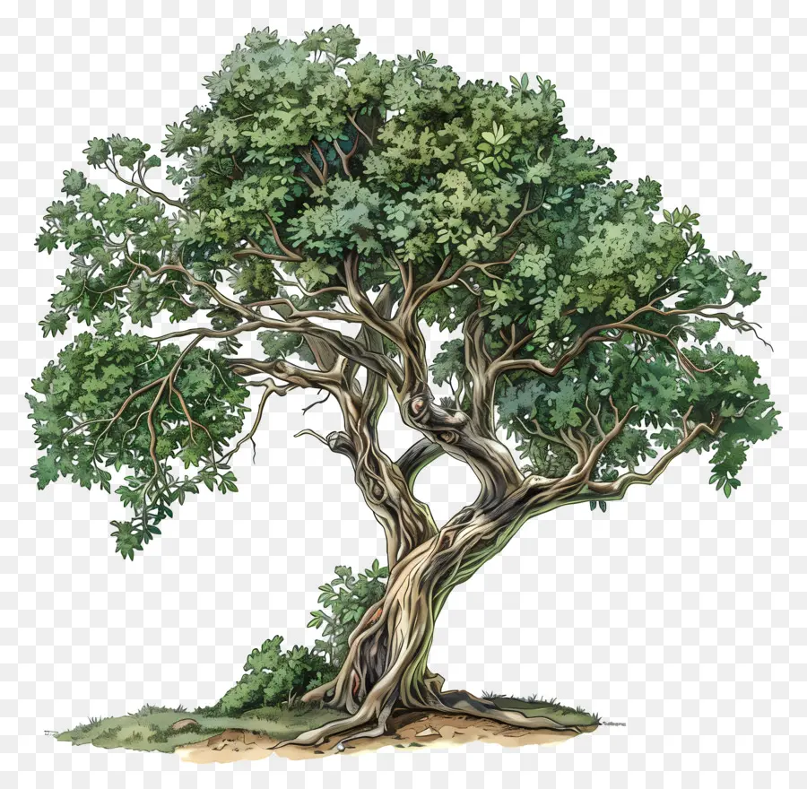 Pohon Cendana，Pohon Ek PNG