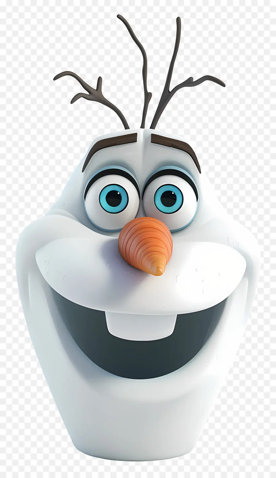Kepala Olaf，Karakter Kartun PNG