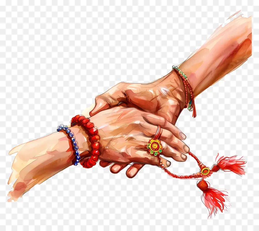 Raksha Bandhan，Tangan Dengan Gelang PNG