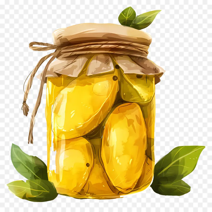 Jar Mangga Acar，Lemon PNG