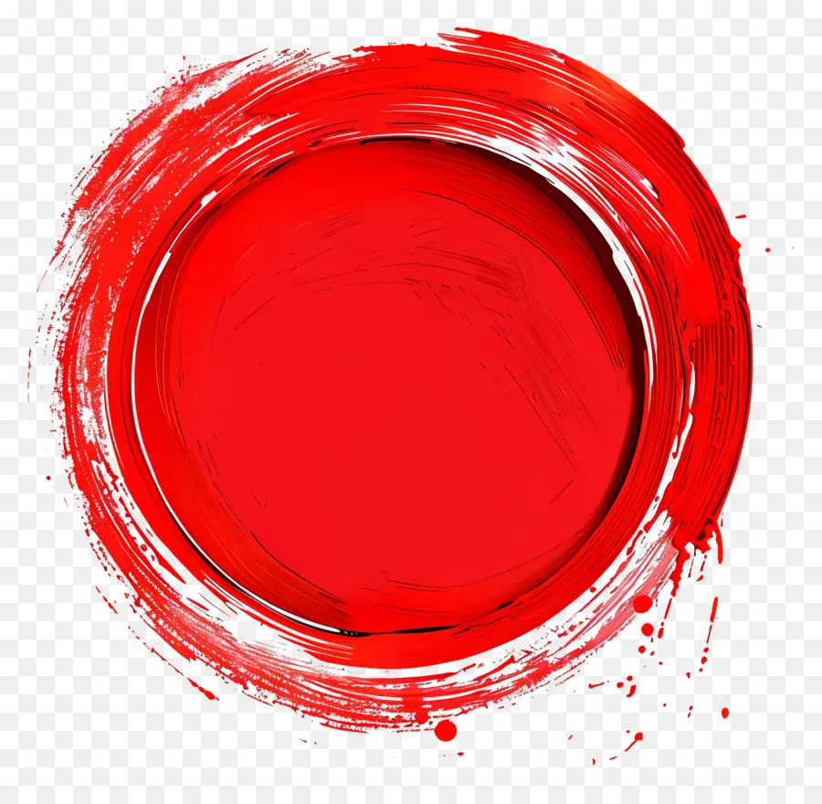 Lingkaran Merah，Seni Abstrak PNG