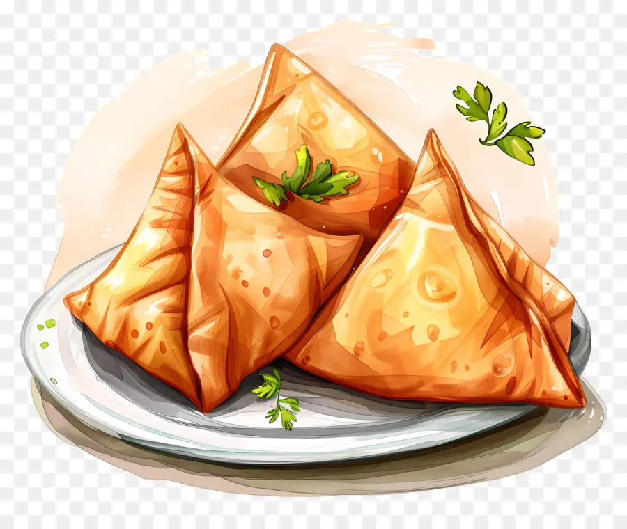 Makanan Samosa，Samosa PNG