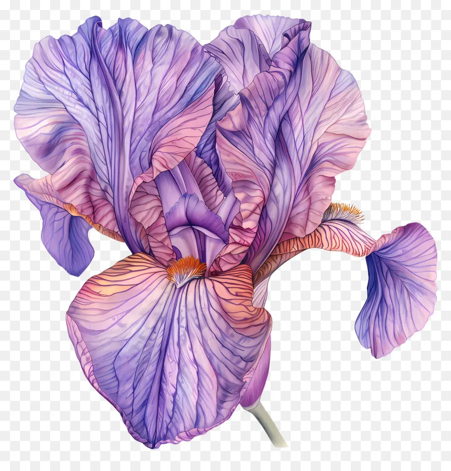 Bunga Iris，Ungu PNG
