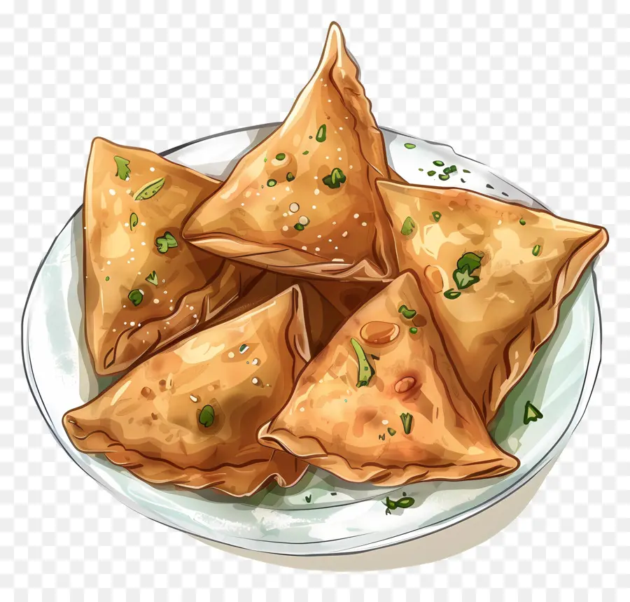 Makanan Samosa，Samosa PNG