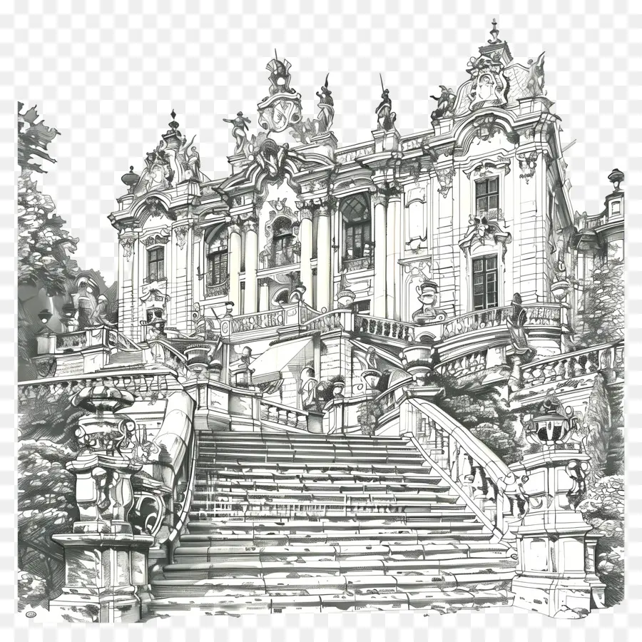 Istana Linderhof，Mansion PNG