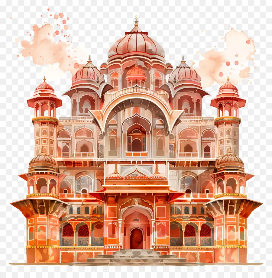 Istana Jaipur，Arsitektur India PNG
