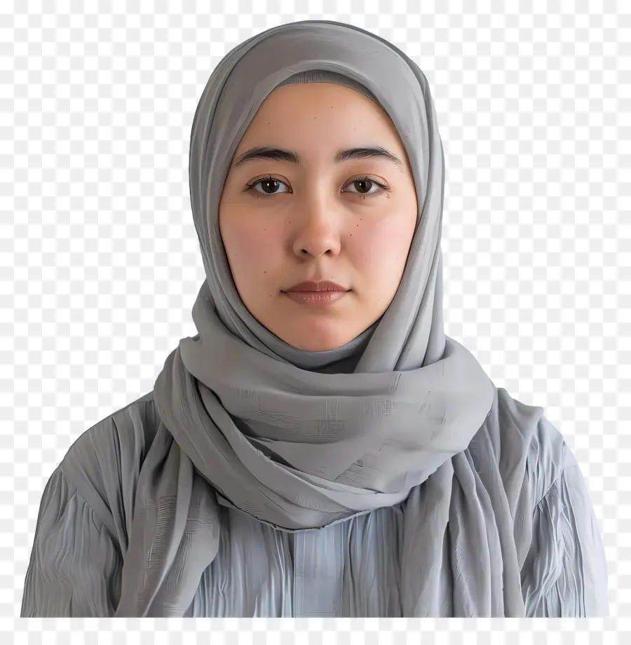 Hijab Wanita Potret，Wanita Muslim PNG