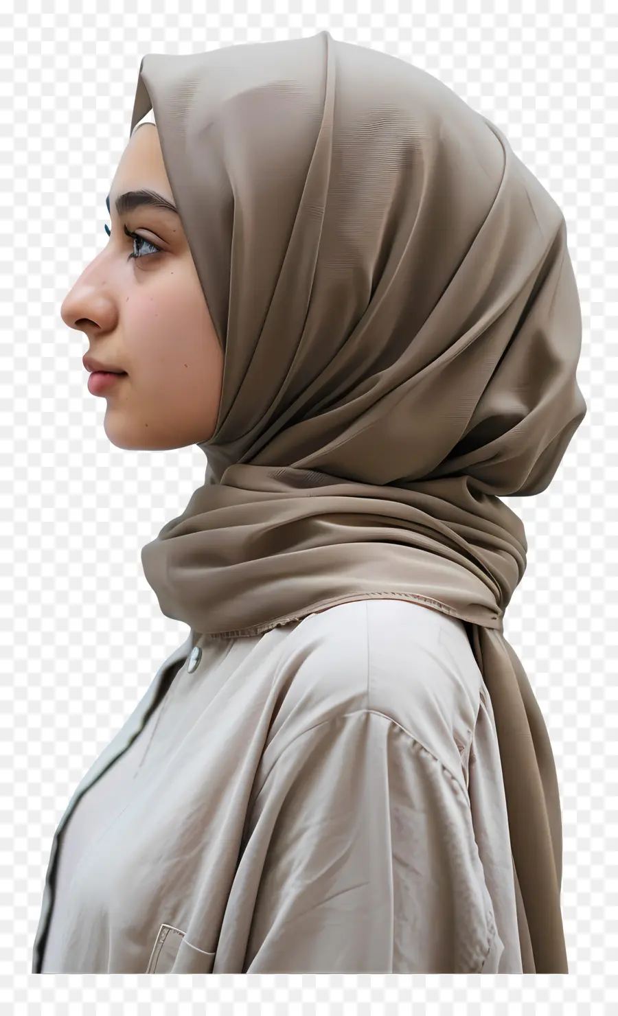 Hijab Netral Netral，Jilbab PNG