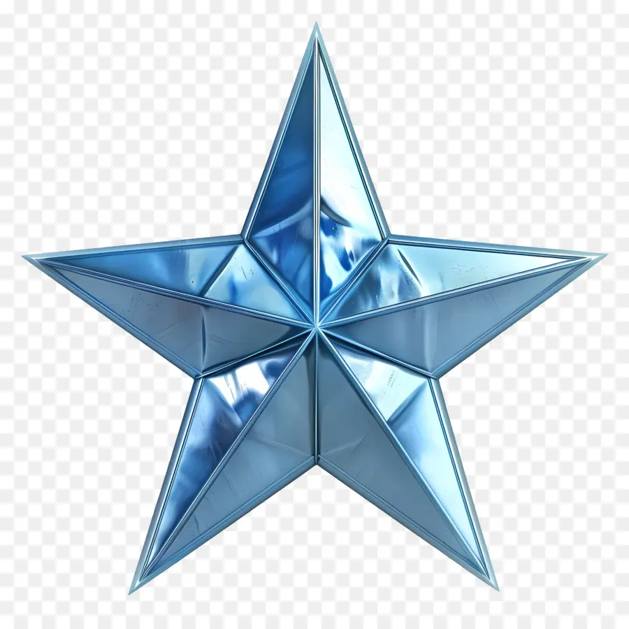 Bintang Biru，Permukaan Reflektif PNG