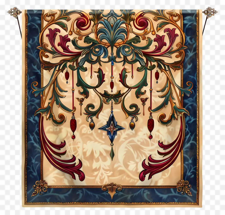 Permadani Abad Pertengahan，Tapestri Hiasan PNG