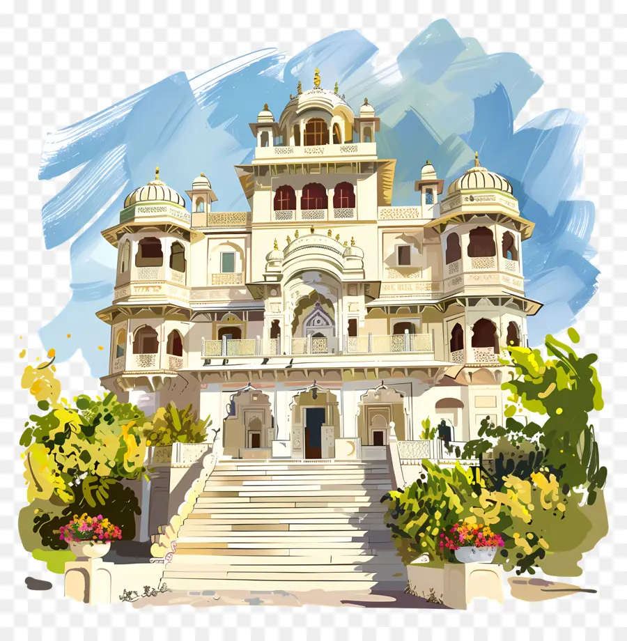 Istana Udaipur，Arsitektur Tradisional PNG