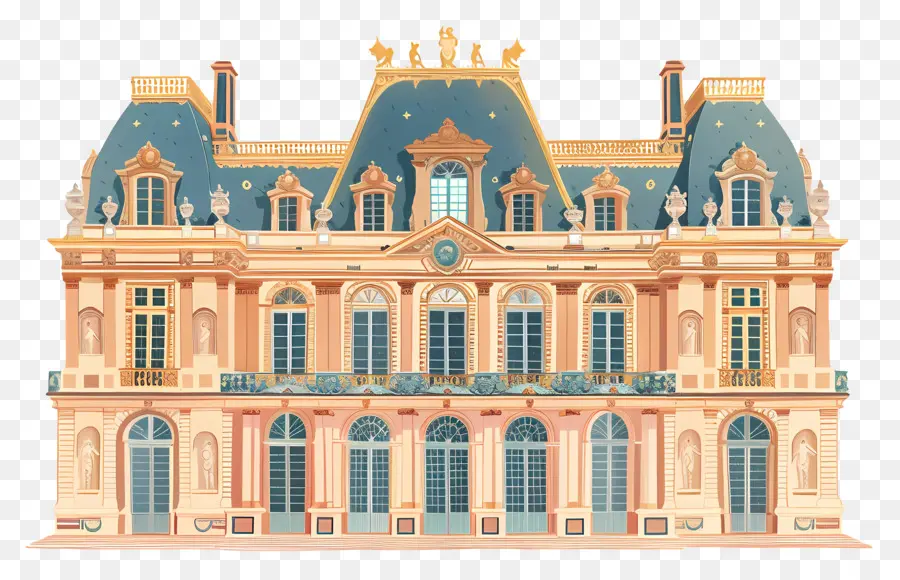 Istana Versailles，Rumah Prancis PNG