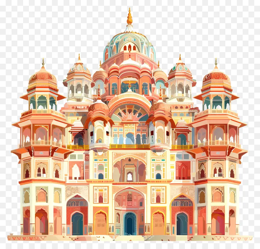 Istana Jaipur，Arsitektur Besar PNG