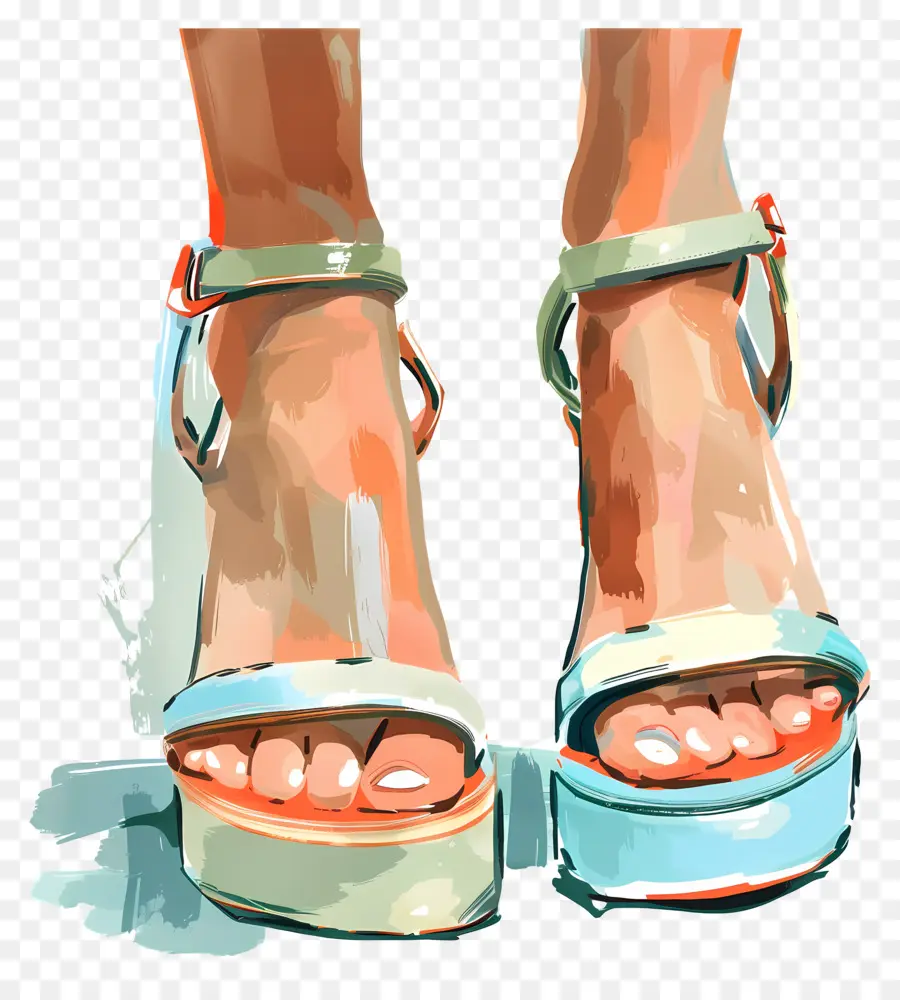 Sepatu Wanita，Sandal Wanita PNG