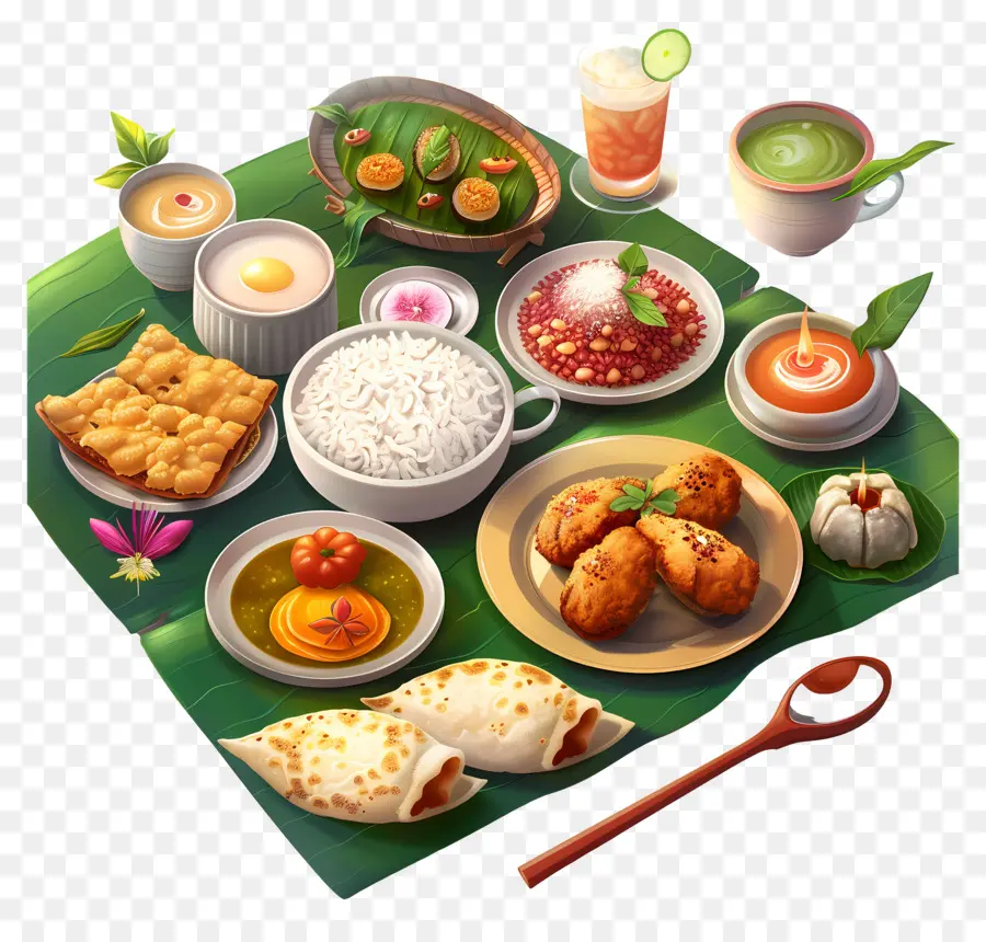 Sarapan Kerala，Masakan India PNG
