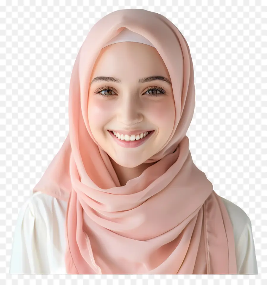 Hijab Pastel，Jilbab Merah Muda PNG